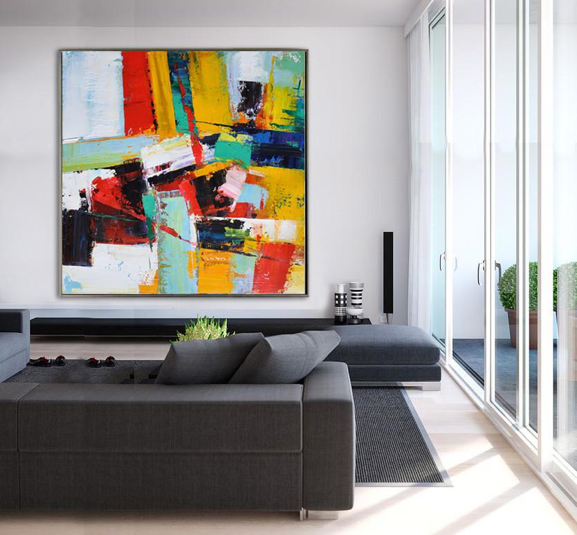 Palette Knife Contemporary Art #L10A - Click Image to Close